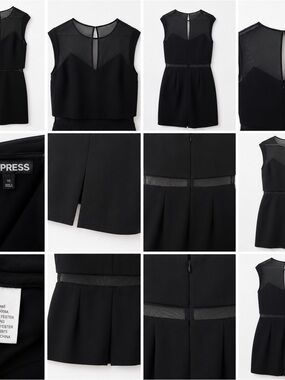 🖤 Express Black Mesh Overlay Sheath Dress | Size 10 🖤